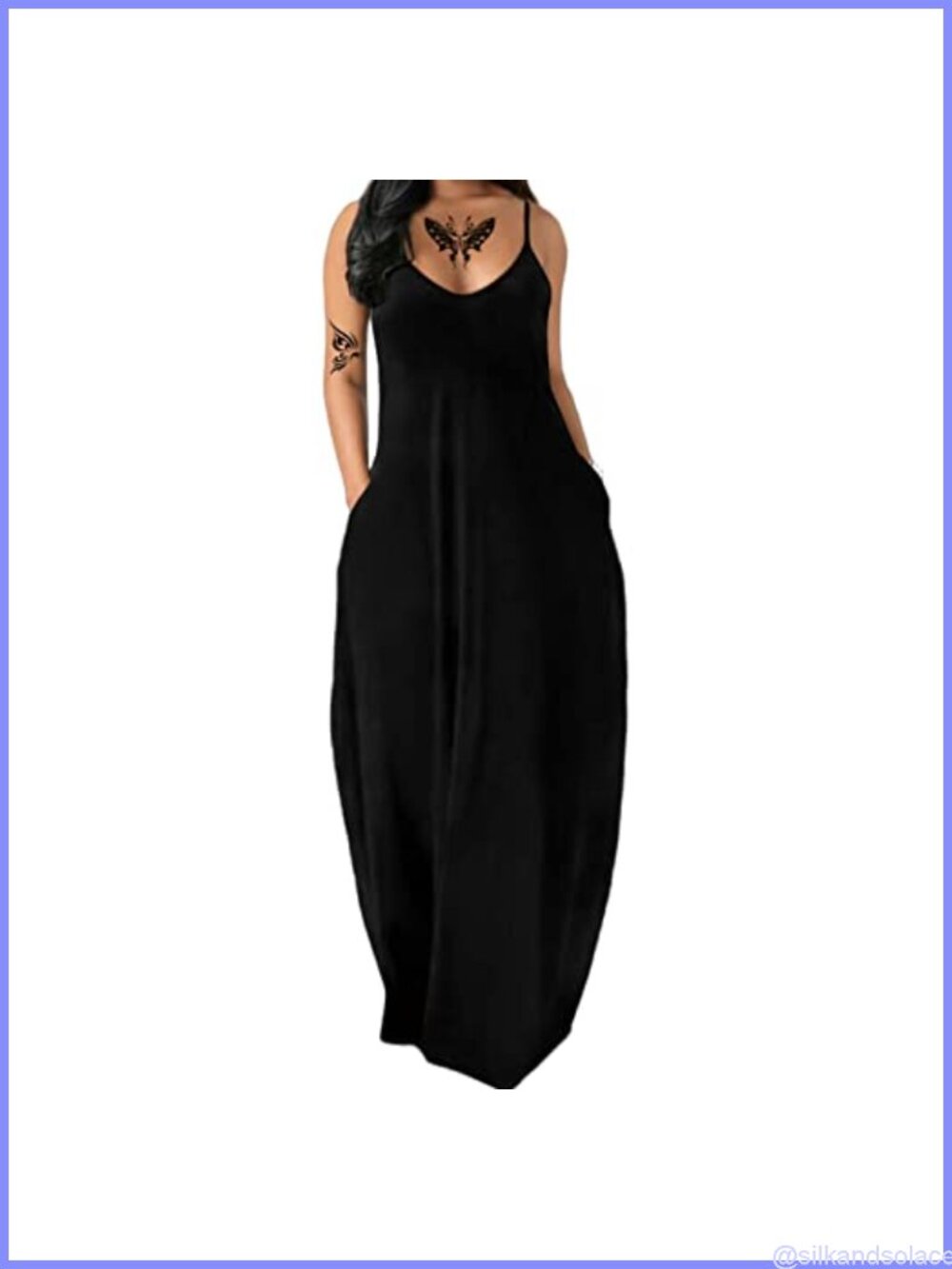 Women's Boho Maxi Dress Sleeveless Spaghetti Strap Casual Summer Beach Long